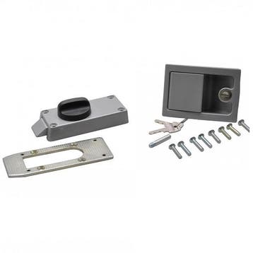 Deurslot / caravanslot compleet PREMIUM met greep, Ophalen of Verzenden, Nieuw