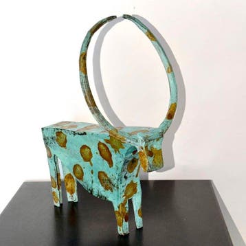 Abdoulaye Derme - Figuur - Taureau aux Grandes Cornes -