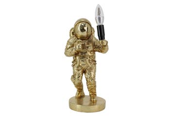 Tafellamp ASTRONAUT 37 cm handgemaakte sculptuur goud -, Ophalen of Verzenden, Nieuw