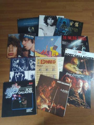 The Doors , The Rolling Stones , Rory Gallagher - 12 Album, Nieuw in verpakking