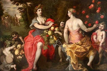 Hendrick Van Balen II (attr.) - Venus and Ceres, allegory of, Antiek en Kunst