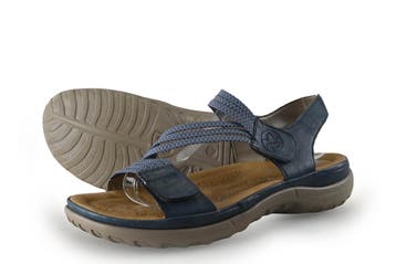 Rieker Sandalen in maat 40 Blauw, Sandalen of Muiltjes, Zo goed als nieuw, Rieker, Verzenden