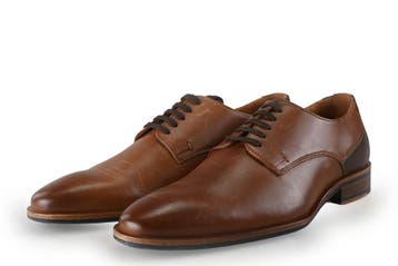 Manfield Veterschoenen in maat 41 Cognac, Kleding | Heren, Schoenen, Manfield, Overige kleuren, Verzenden, Zo goed als nieuw