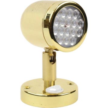 Leeslamp LED 12 Volt 132mm 3,1 Watt Messing, Watersport en Boten, Ophalen of Verzenden, Nieuw