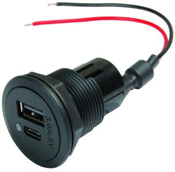 Power USB 3600mA + USB C/A Inbouwdoos, Ophalen of Verzenden, Nieuw
