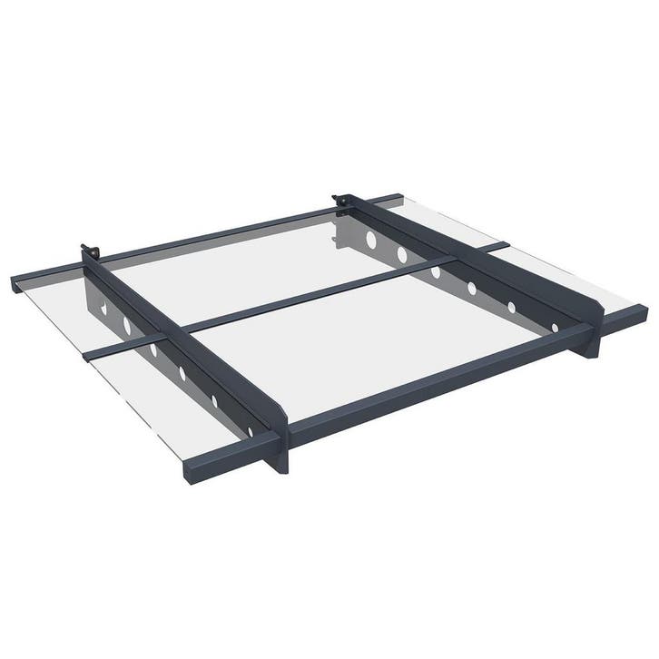 Deurluifel / Afdak Manila - 100 x 80 cm - Donkergrijs, Tuin en Terras, Deurmatten, Nieuw, Verzenden