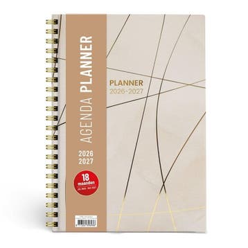 Planner spiraal Elara crème - 29x21cm, Ophalen of Verzenden, Nieuw in verpakking