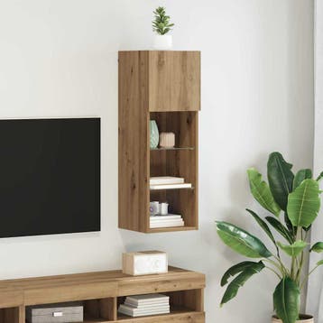 vidaXL Wandgemonteerd tv-meubel 30,5 x 30 x 90 cm Artisan, Minder dan 50 cm, Verzenden, Nieuw, Minder dan 100 cm