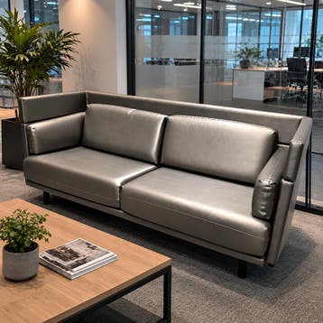 DE VORM ARNHEM design bank sofa [kunstleder glad] - 210 cm b, Huis en Inrichting, Ophalen of Verzenden, Nieuw