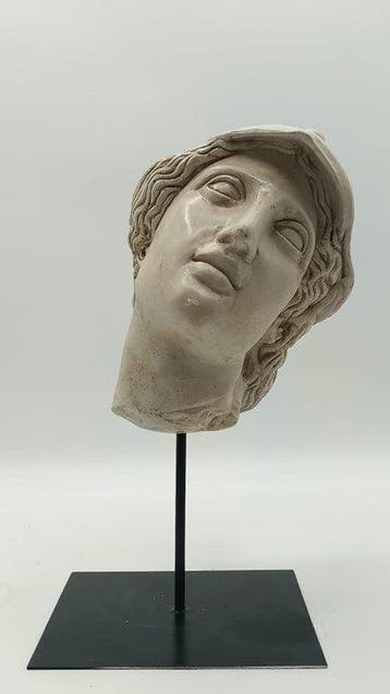 sculptuur, Testa di Atena - 38 cm - marmerstof