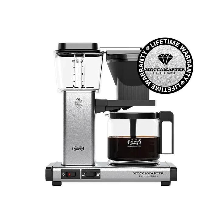 Moccamaster 741 Select Diamond Edition: LEVENSLANGE GARANTIE, Witgoed en Apparatuur, Koffiezetapparaten, 4 tot 10 kopjes, Koffiemachine