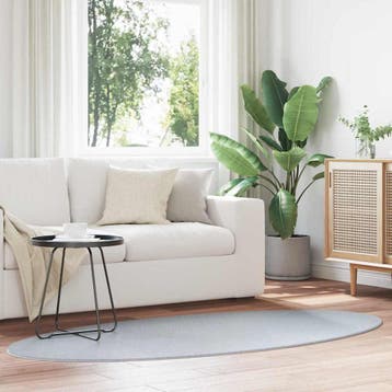 vidaXL Vloerkleden Ovaal HUARTE Grijs 120 x 170 cm 100%, Verzenden, Nieuw, Grijs