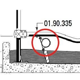 Knieboombevestiging PE125, diepstrooiselbox, Dieren en Toebehoren
