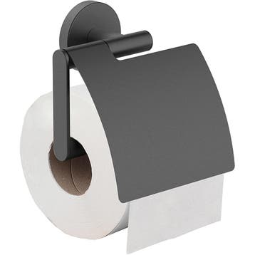 Wiesbaden Alonzo Toiletrolhouder met Klep - Gunmetal, Huis en Inrichting, Badkamer | Badtextiel en Accessoires, Ophalen of Verzenden