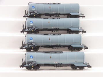Minitrix N - 15112 - Modeltrein goederenwagon (4) - 4x, Nieuw