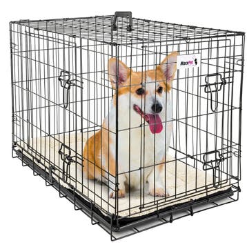 MaxxPet Hondenbench met Plaid - Zwart - Incl. Plaid - 91..., Dieren en Toebehoren, Hondenbenches, Verzenden, Nieuw