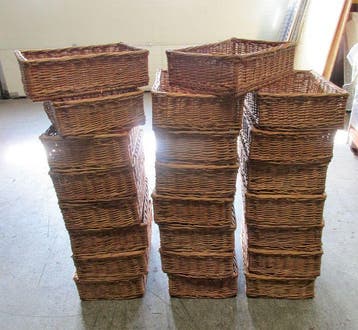 Broodmand, B60 x D40 x H9cm, rieten broodmand