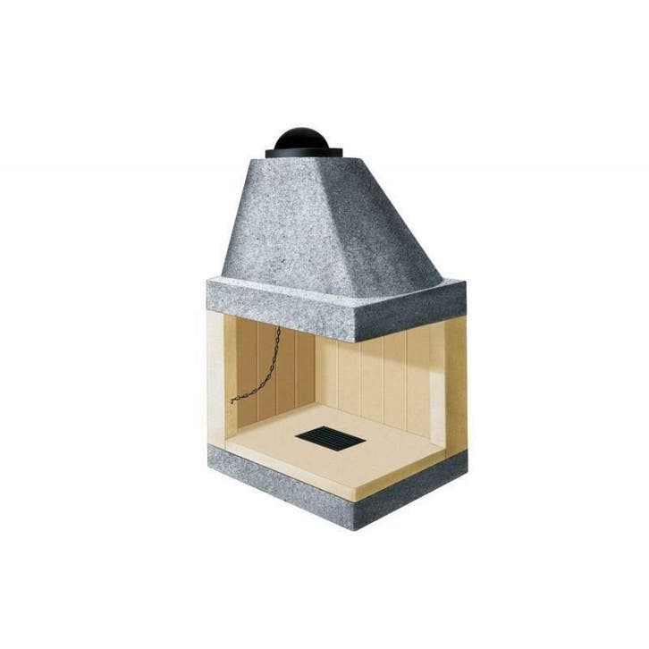 Open haard (hoek) - VZ80KD-KS, Huis en Inrichting, Kachels, Verzenden