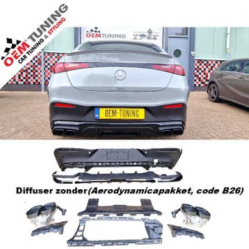 Mercedes-Benz GLC63 COUPE| C254 | 63 AMG Diffuser | 22-26, Mercedes-Benz, Nieuw, Ophalen of Verzenden, Achter