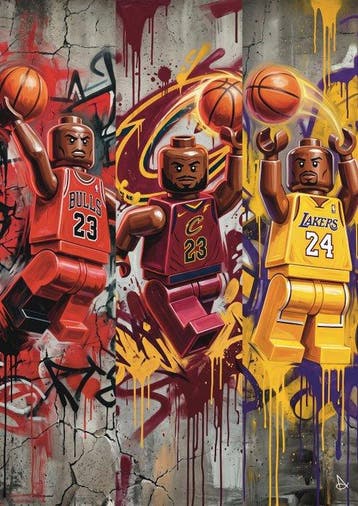 ANDSAL - LeBron James - Kobe Bryant & Michael Jordan NBA, Nieuw
