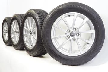 Audi A6 S6 4K 17 inch velgen + Winterbanden Bridgestone Orig, Gebruikt, Velg(en), 17 inch, Winterbanden