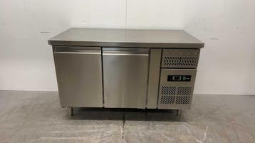 RVS Maxxfrost Koelwerkbank 2 deuren 136 x 70 x 88 cm Horeca, Ophalen of Verzenden, Gebruikt