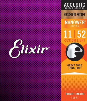 Elixir Nanoweb 16027 phosphor bronze .011, Verzenden, Nieuw