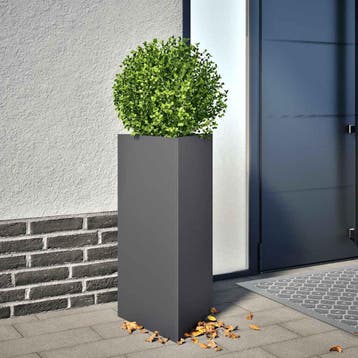 vidaXL Plantenbak driehoek 40x34,5x75 cm staal, Verzenden, Nieuw, Metaal