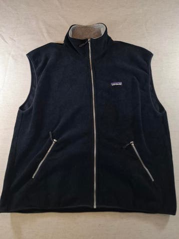 Patagonia Fleece bodywarmer heren, maat XL Zwart, Kleding | Heren, Verzenden, Zwart, Maat 56/58 (XL), Zo goed als nieuw