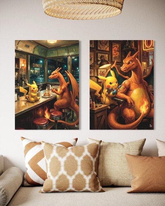 ANDSAL - Lot of 2 A Cup of Coffee Pikachu & Charizard &, Spelcomputers en Games, Spelcomputers | Overige Accessoires