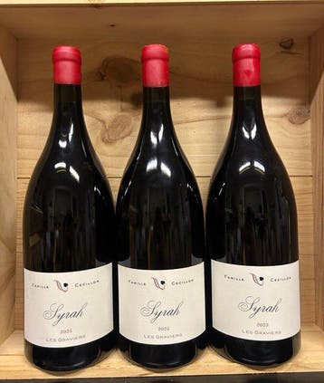 2025 Domaine Cecillon Syrah Graviers - Rhône - 3 Magnums, Nieuw