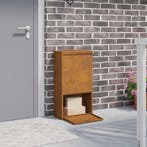 vidaXL Pakket inwerp box met slot Roestig 44 x 22 x 82 cm, Verzenden, Nieuw
