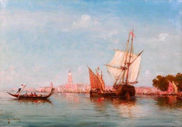 Eugène Godchaux (1878–1956) - Venice, Boats, and a Gondola