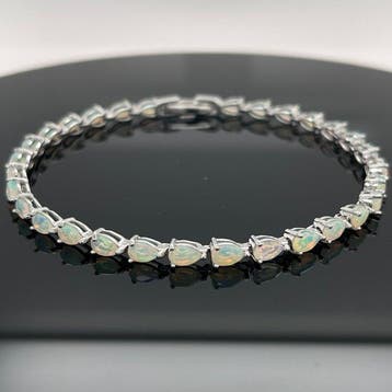 Zilver - Armband - Natuurlijke opaal