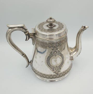 Lee & Wigfull - Theepot - Verzilverd - Antiek Klassiek