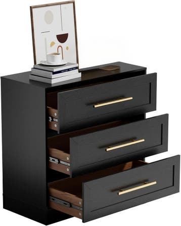 UEV Commode met 3 lades, opbergkast, moderne kast, dressoir, Verzenden, Zo goed als nieuw