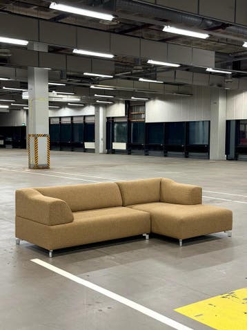 Leolux Faya Lobi Hoekbank | Caramel | NIEUWSTAAT + Garantie, 250 tot 300 cm, Ophalen of Verzenden, Zo goed als nieuw, 150 cm of meer