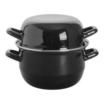 Mosselpan Geëmailleerd | Ø18cm | 2.8L | gas, elektrisch,.., Verzenden
