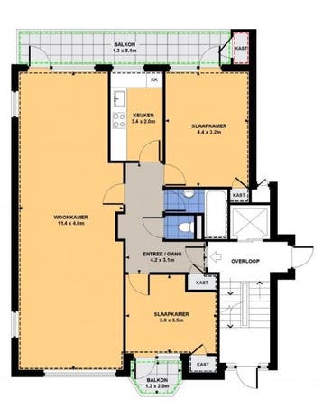 Te Huur 3 Kamer Appartement Velperweg In Arnhem, Huizen en Kamers, Huizen te huur, Gelderland, Direct bij eigenaar, Appartement