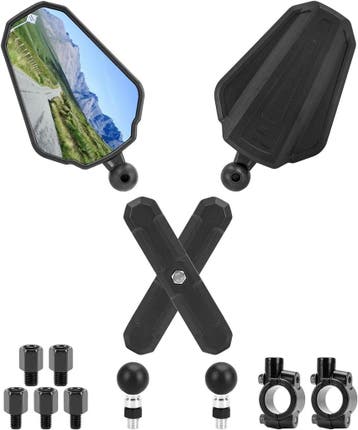 Offroad spiegels verstelbaar - Aluminium - Laatste Stuk!, Motoren, Ophalen of Verzenden, Gebruikt