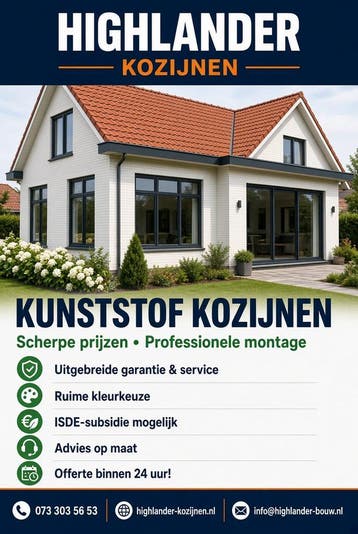 Kunststof kozijnen – scherpe prijzen - professionele montage, Overige materialen, 225 cm of meer, Overige typen, Nieuw