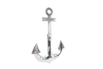 Maritieme wanddecoratie SEVEN SEAS 70cm zilver 3D anker -, Ophalen of Verzenden, Nieuw