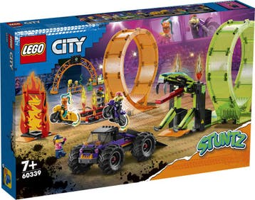 LEGO City stuntarena dubbele loopin van €149,99 voor €104,99, Ophalen of Verzenden, Nieuw