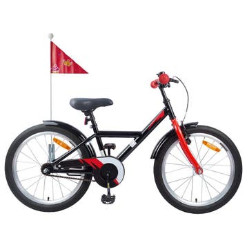 vidaXL Kinderfiets 18 Inch voor 5-7 jaar Zwart, Verzenden, Nieuw