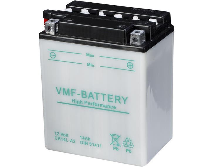VMF Powersport accu | YB14L-A2 | 12V 14Ah, Auto-onderdelen, Accu's en Toebehoren, Ophalen of Verzenden