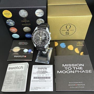 Omega x Swatch - MISSION TO MOONSHINE GOLD - Zonder, Nieuw