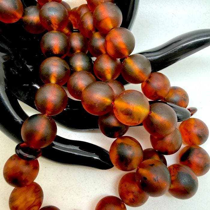 Tesbih gebedssnoer met Baltische amber kralen, diameter Ø12, Antiek en Kunst, Curiosa en Brocante