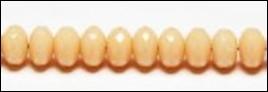 15 x Tsjechische kralen facet gemstone donuts beige 4x7 mm, Ophalen of Verzenden, Nieuw, Kraal