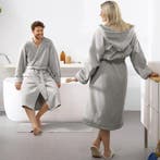 2dekans | Moodit Badjas Reese, Zilver - S - Unisex -, Ophalen of Verzenden, Zo goed als nieuw, Grijs