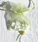 Jute giftbag met gelukspoppetje Tennisbal en pepermuntjes, Sport en Fitness, Tennis, Verzenden, Nieuw, Overige typen, Overige merken